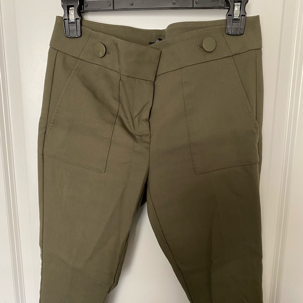 LOFT Olive Green Marisa Skinny Pants